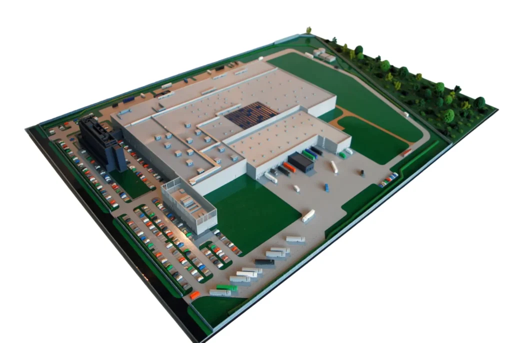 Makieta architektoczniczna Druk 3D (7) Hala produkcyjna